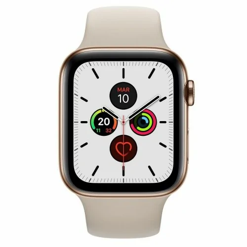 Apple Watch S5 44mm + Cellular Acero Inoxidable Dorado con