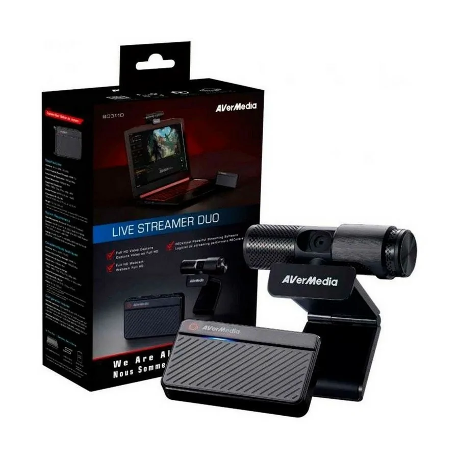 Kit Youtuber Avermedia Live Streamer DUO Webcam + Capturadora