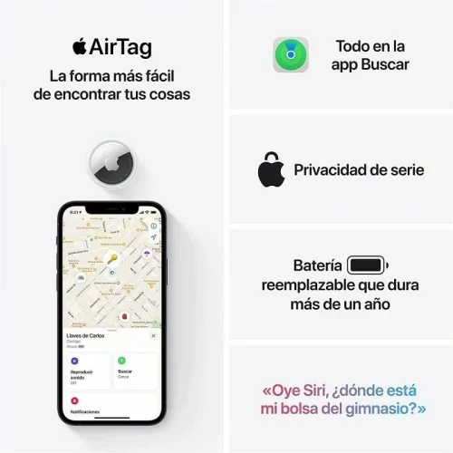 Apple Airtag Pack 1 Dispositivo MX532ZY/A