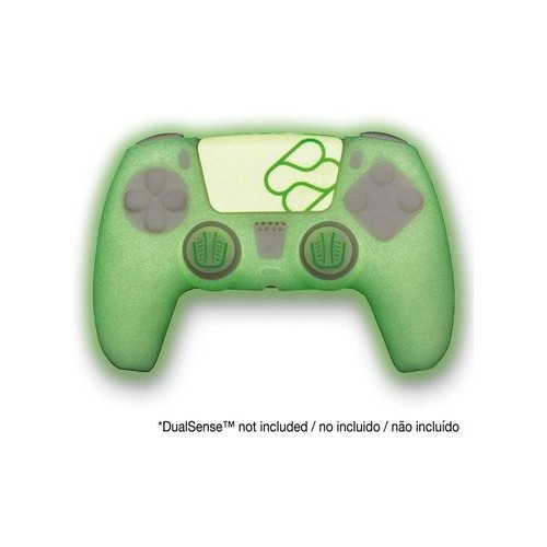 FUNDA SILICON + GRIPS + TOUCHPAD FR-TEC PS5 GLOW