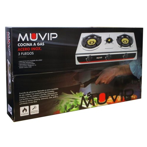 Cocina de Gas Muvip MV0200 /3F/Inox
