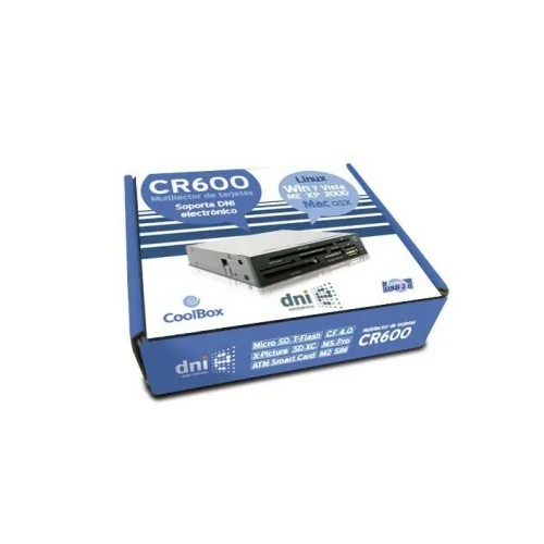 CoolBox CR-600 lector de tarjeta USB Interno Negro