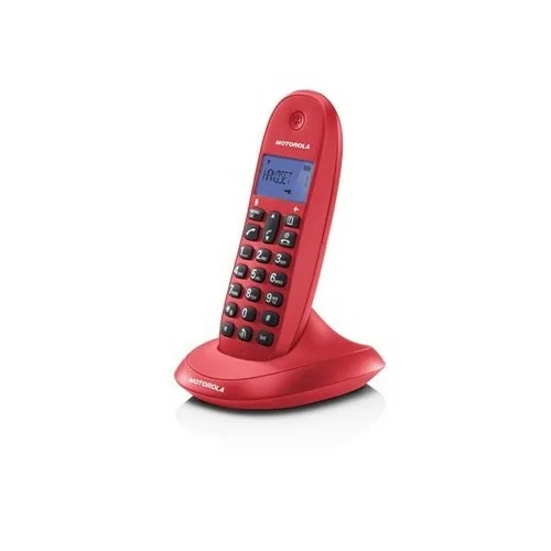 Motorola C1001L Teléfono DECT Identificador de llamadas Rojo