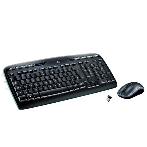 Logitech Wireless Combo MK330 teclado USB QWERTY Español Negro