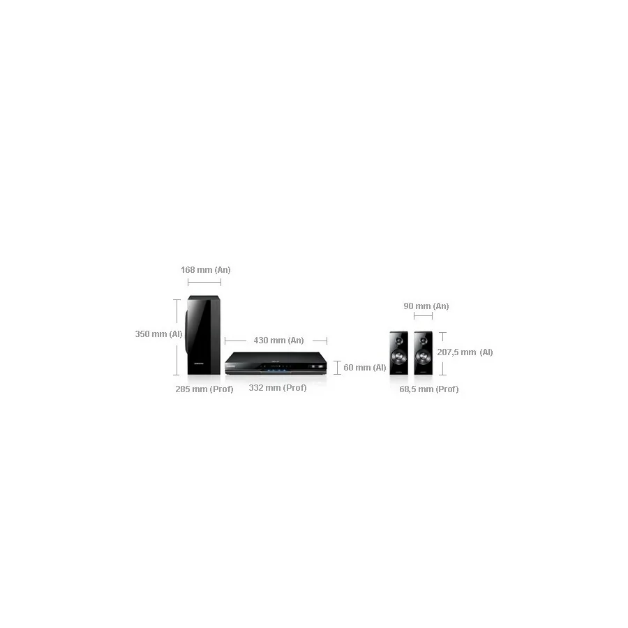 Comprar Samsung HT-D5200 sistema de cine en casa 2.1 canales 500 W 3D Negro