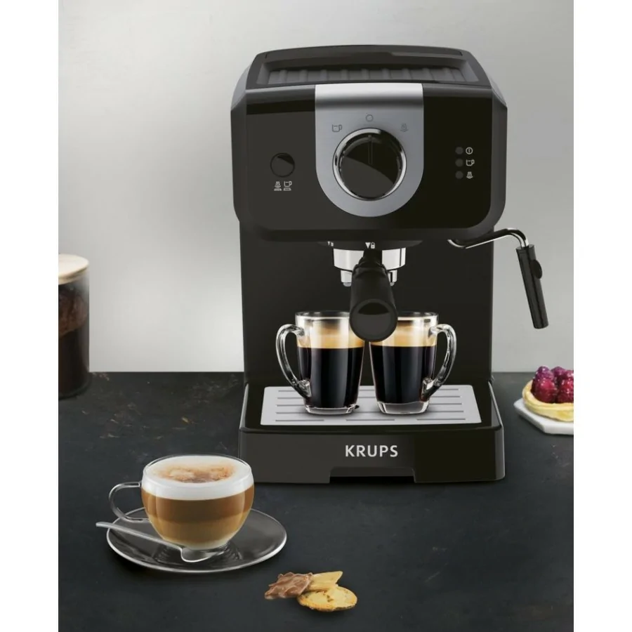 Cafetera express - PHILIPS EP2224/10, 15 bar, 1,5 W, 2 tazas, Gris