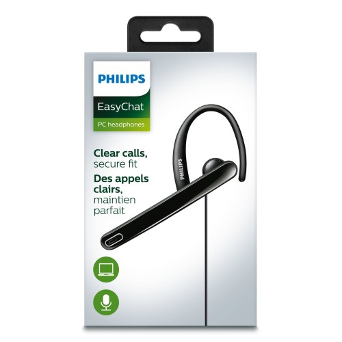 Philips SHM2100U 97 auricular y casco Auriculares Alámbrico gancho de oreja Llamadas Música Negro