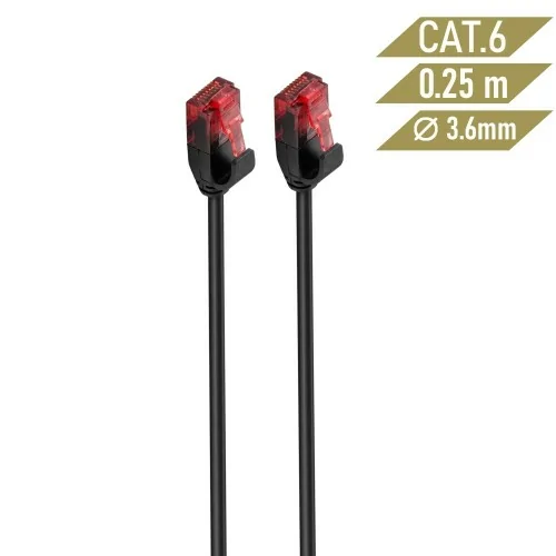 Ewent IM1044 cable de red Negro 1 m Cat6 U/UTP (UTP)