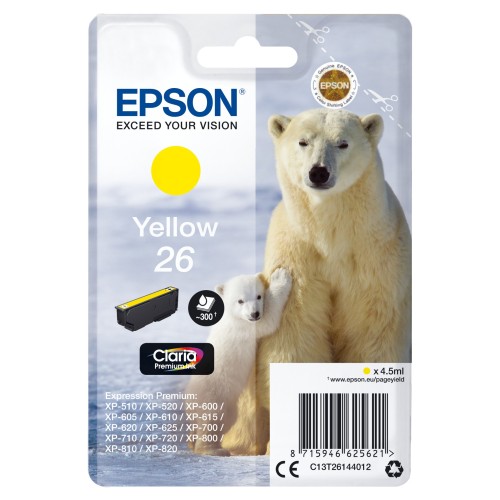 Epson Polar bear Cartucho 26 amarillo