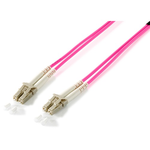 Equip 255512 cable de fibra optica 2 m LC OM4 Violeta