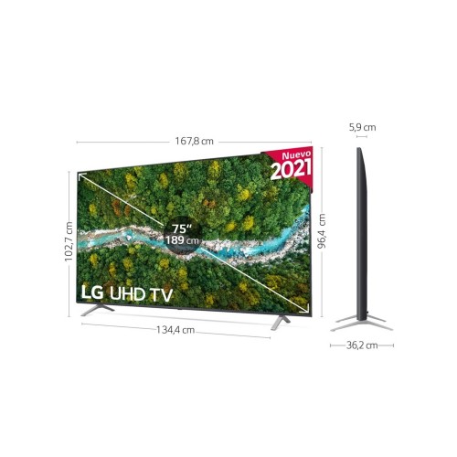 LG 75UP76706LB 190,5 cm (75") 4K Ultra HD Smart TV Wifi Gris