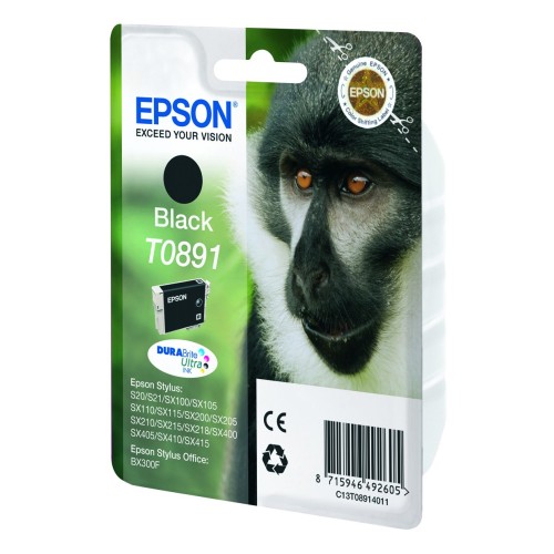 Epson Monkey Cartucho T0891 negro