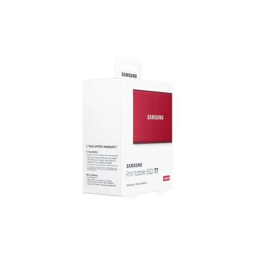 Samsung Portable SSD T7 500 GB Rojo