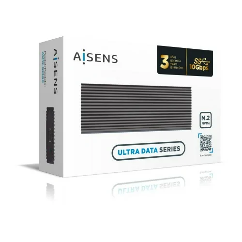 AISENS Caja Externa M.2 (NGFF) ASM2-023GR NVMe A USB3.2 Gen2