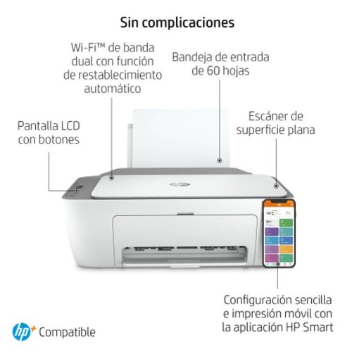Impresora HP DeskJet 2720e Wifi Inyección tinta térmica por 47,64€