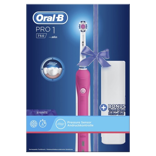 Oral-B PRO 750 3DWhite Adulto Cepillo dental oscilante Rosa