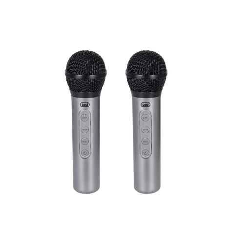 Trevi EM 415 R Negro, Plata Micrófono para karaoke