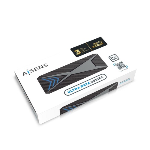 AISENS Caja Externa M.2 (NGFF) RGB Gaming ASM2-RGB013B NVMe a