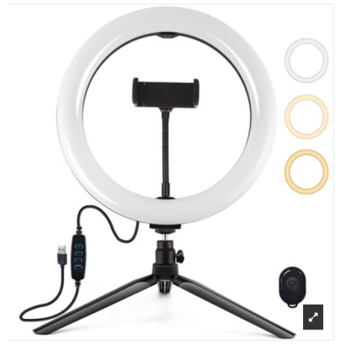 KIT YOUTUBER PULUZ PKT3072B /ARO LED/20CM/3 TONOS