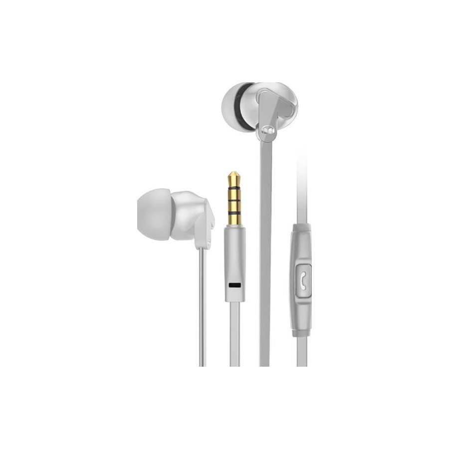 AURICULARES MONSTER RAVE V1 /MIC/JACK 3.5MM/GRIS