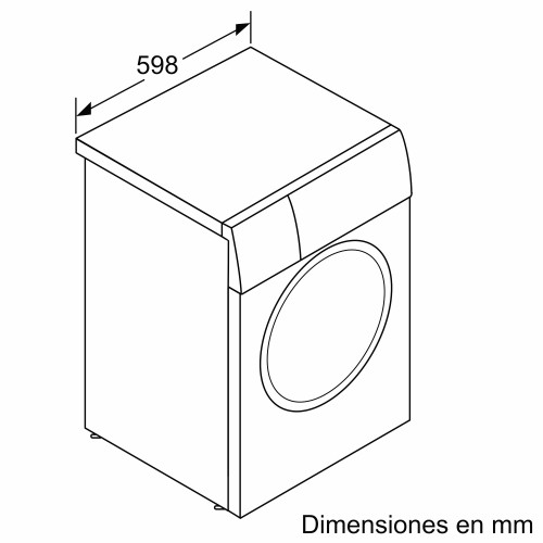 Bosch Serie 2 WAJ20061ES lavadora Carga frontal 7 kg 1000 RPM Blanco