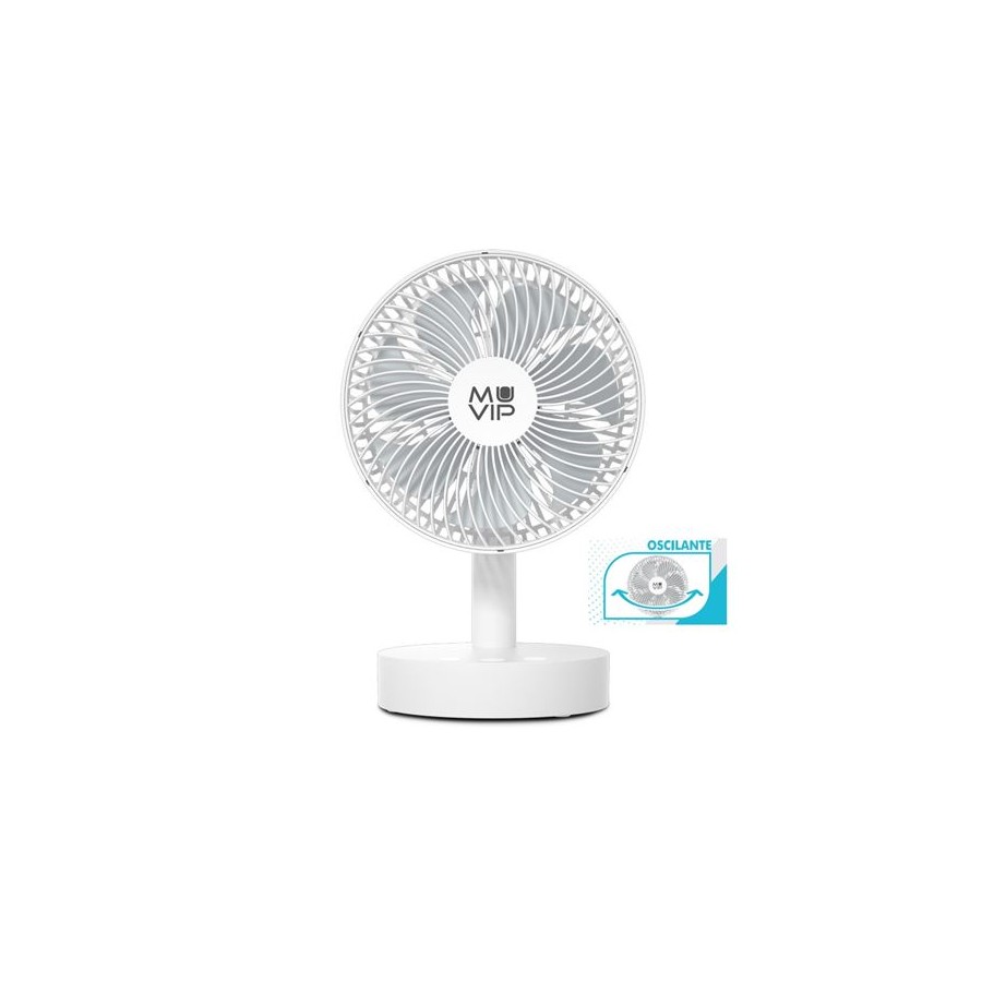 VENTILADOR PORTATIL OSCILANTE 8" MUVIP MV0551