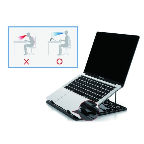 Conceptronic ERGO Laptop Cooling Stand Soporte para ordenador portátil Negro 39,6 cm (15.6")