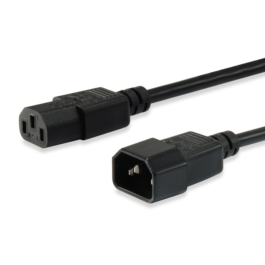 Equip 112100 cable de transmisión Negro 1,8 m C14 acoplador C13 acoplador