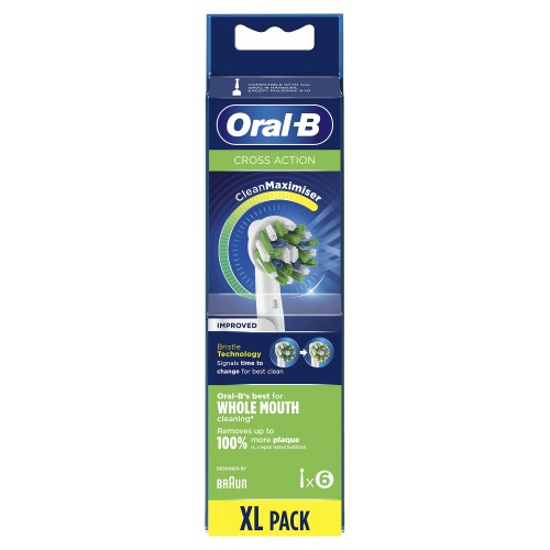 Oral-B CrossAction 80339345 cepillo de cabello 6 pieza(s) Azul, Verde, Blanco Oral-B CrossAction 80339345 cepillo de cabello 6 pieza(s) Azul, Verde, Blanco