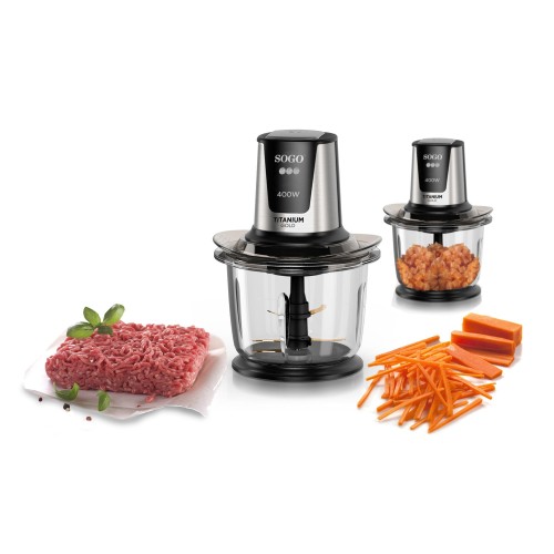 Sogo PIC-SS-5260 picadora eléctrica de alimentos 1,5 L 400 W Negro Sogo PIC-SS-5260 picadora eléctrica de alimentos 1,5 L 400 W Negro