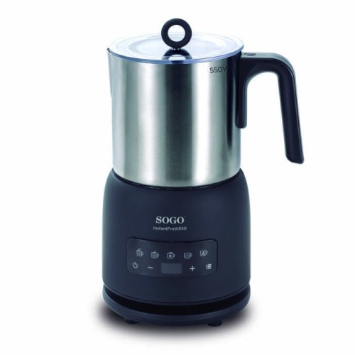 Sogo KET-SS-7720 espumador o calentador de leche Automático Negro, Acero inoxidable