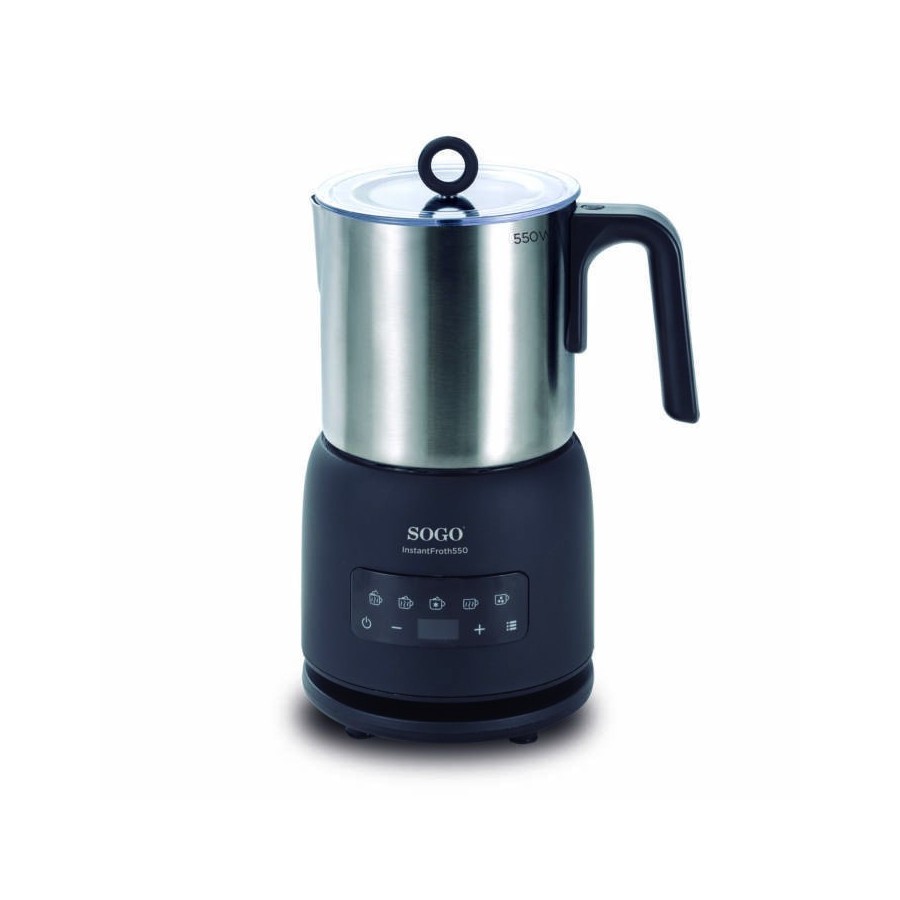 Sogo KET-SS-7720 espumador o calentador de leche Automático Negro, Acero inoxidable