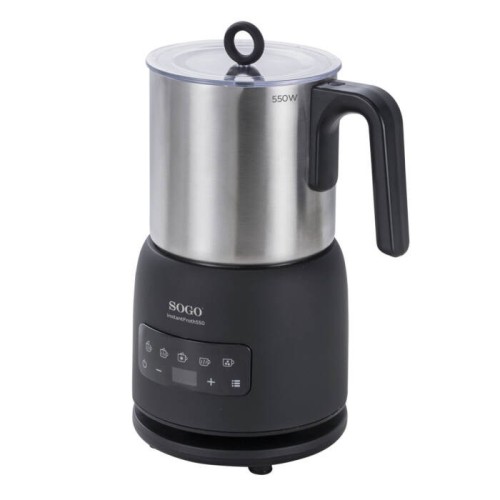 Sogo KET-SS-7720 espumador o calentador de leche Automático Negro, Acero inoxidable