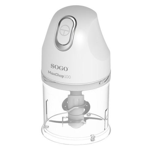 Sogo MAXCHOP 100 picadora eléctrica de alimentos 0,5 L 100 W Transparente, Blanco