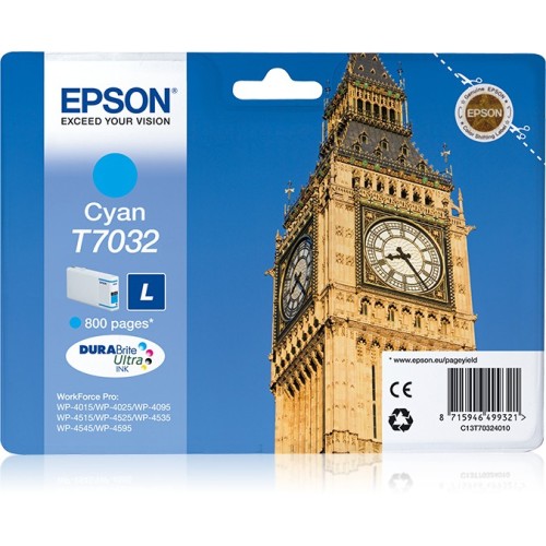 Epson Big Ben Cartucho T70324010 cian L