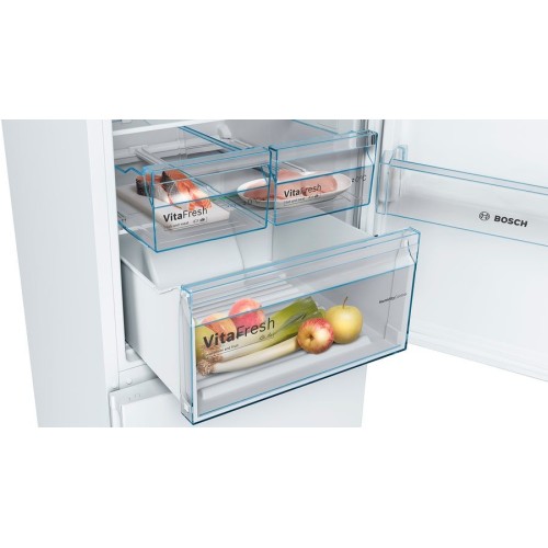 Bosch Serie 4 KGN36XWEP nevera y congelador Independiente 326 L E Blanco