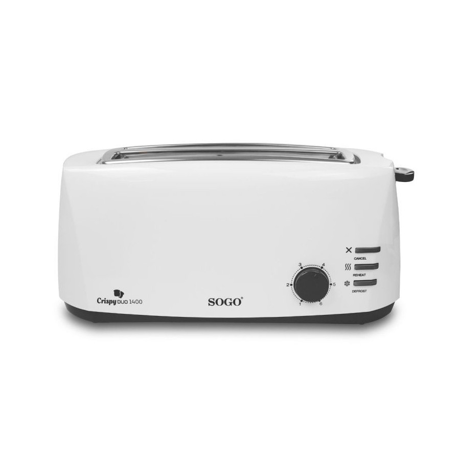 Sogo TOS-SS-5485 tostadora 6 2 rebanada(s) 1400 W Blanco