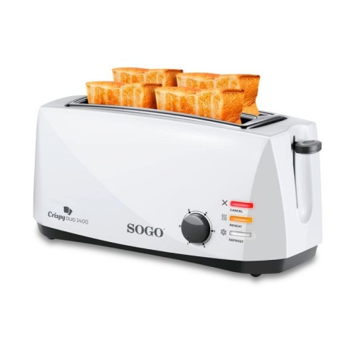 Sogo TOS-SS-5485 tostadora 6 2 rebanada(s) 1400 W Blanco