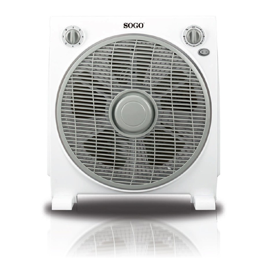 Sogo VEN-SS-21120 ventilador Gris, Blanco