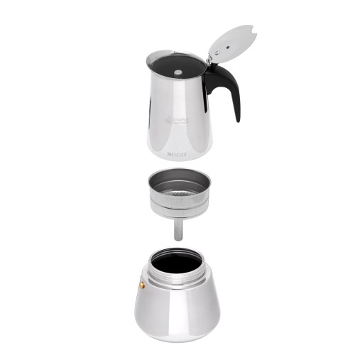 Sogo CAF-SS-7625 cafetera manual Cafetera italiana Acero inoxidable