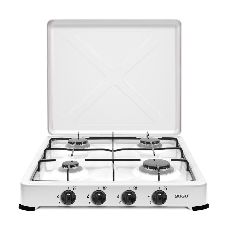 Sogo COC-SS-10270 hobs Blanco Encimera 49 cm Encimera de gas 4 zona(s)