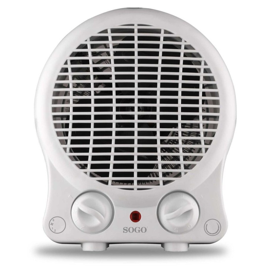 Sogo CAL-SS-18306 calefactor eléctrico Interior Blanco 2000 W Ventilador eléctrico