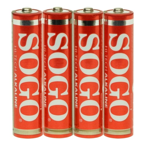 Sogo PILASHT-LR03-4B pila doméstica Batería de un solo uso AAA Alcalino Sogo PILASHT-LR03-4B pila doméstica Batería de un solo uso AAA Alcalino
