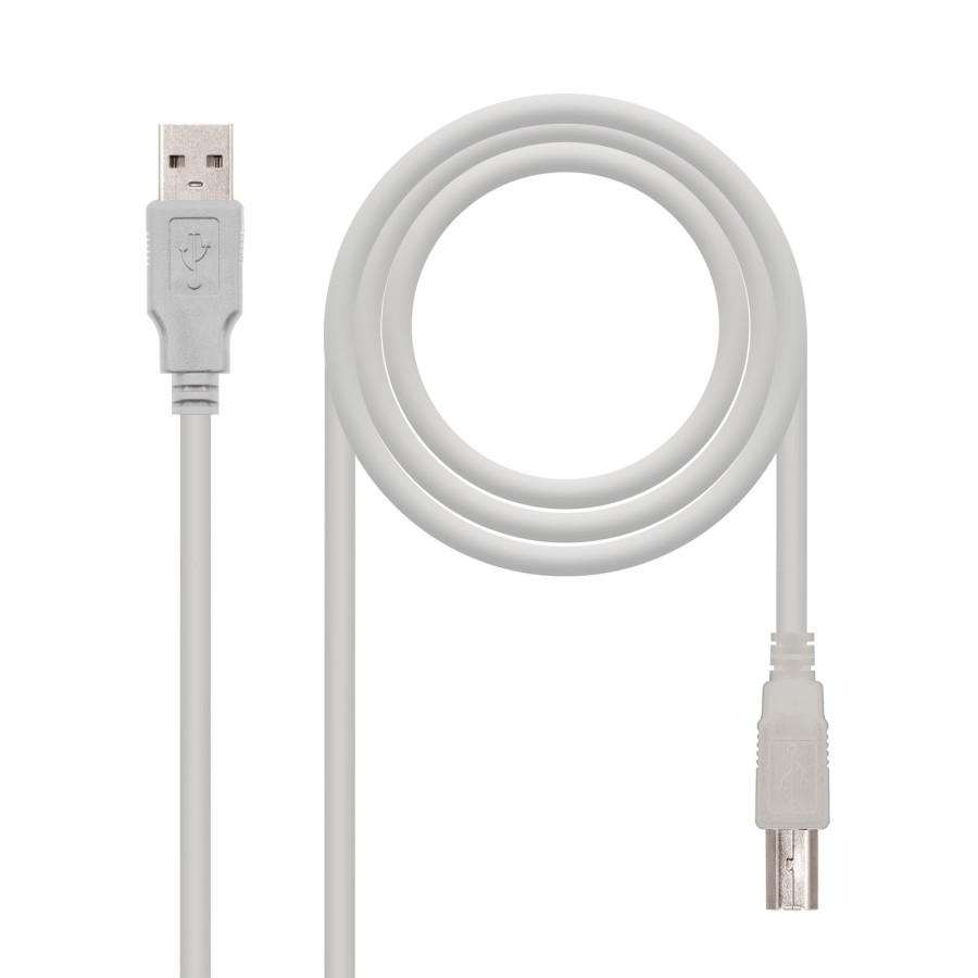 Nanocable CABLE USB 2.0 IMPRESORA, TIPO A M-B M, BEIGE, 3.0 M