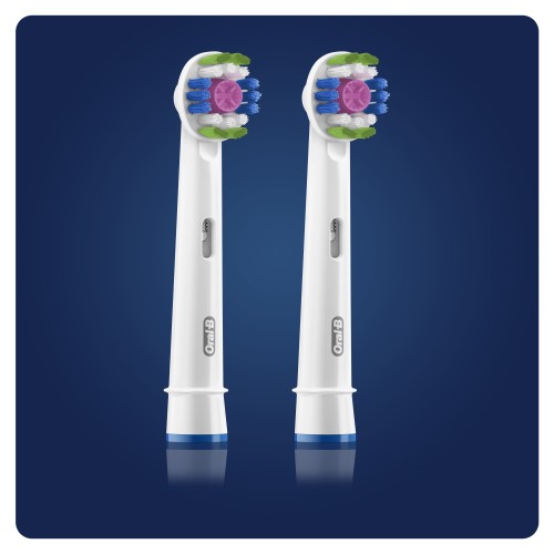 Oral-B 3D White Clean Maximiser Brush Heads 2 pieza(s) Blanco