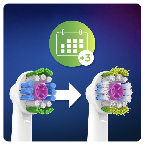 Oral-B 3D White Clean Maximiser Brush Heads 2 pieza(s) Blanco Oral-B 3D White Clean Maximiser Brush Heads 2 pieza(s) Blanco