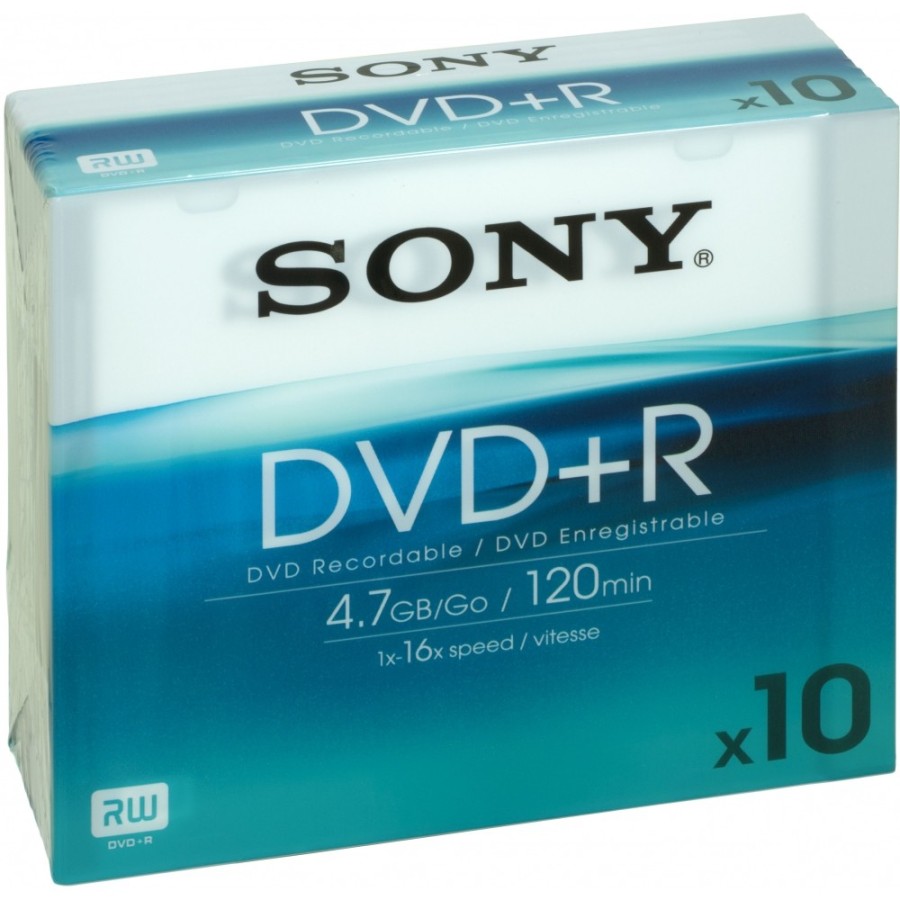 Sony DVD+R 4,7 GB 10 pieza(s)