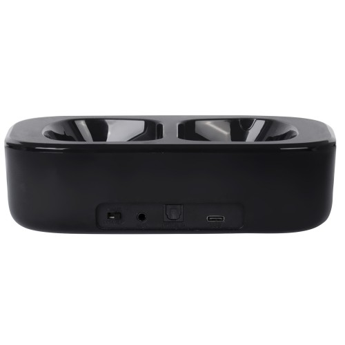 Trevi FRS 1490 RW Auriculares Inalámbrico Diadema Llamada Música TV USB Tipo C Base de carga Negro
