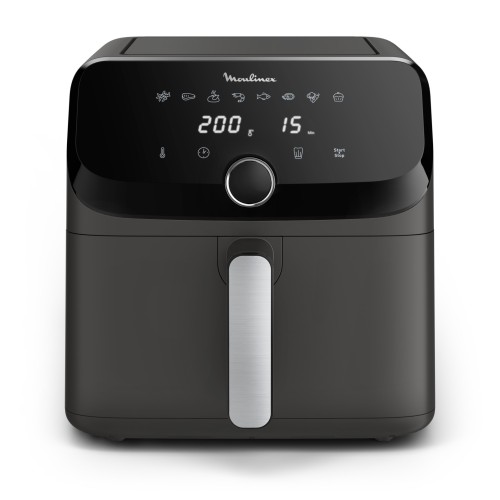 Moulinex Easy Fry Mega EZ855HF0 freidora Sencillo 7,5 L Independiente 2020 W Freidora de aire caliente Negro, Gris