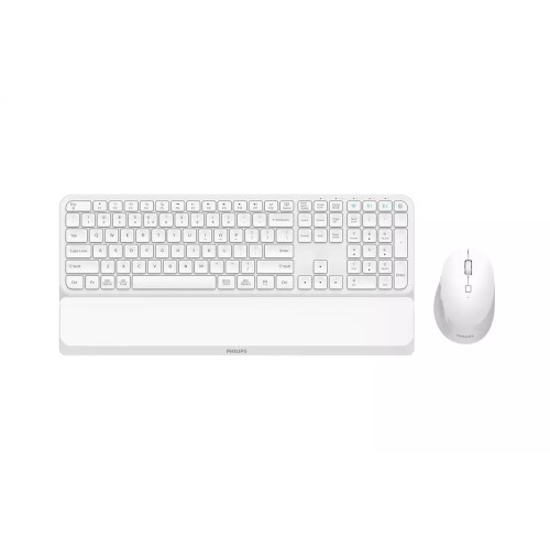 Philips 6000 series SPT6607W 16 teclado Ratón incluido Universal RF Wireless + Bluetooth QWERTY Inglés Blanco